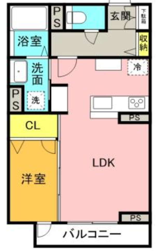 単身世帯向け(1LDK)の写真